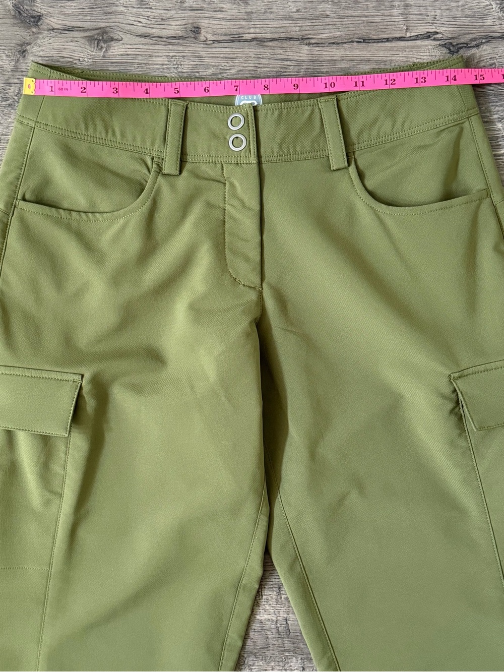 Club Ride Womens Element Cargo Pants Olive Glow Size XS MTB Hiking Cycling - Picture 10 of 13
